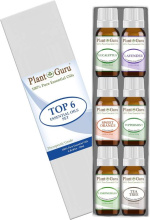 Plant Guru Essential Oil Set 6-Pack – Tea Tree, Lavender, Eucalyptus and More