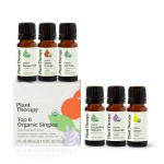 Plant Therapy Top 6 USDA Organic Essential Oil Set – Best-Selling Organic Oils